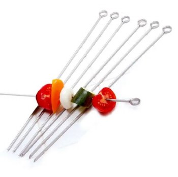 Stainless Steel Skewers 14" Set of 6