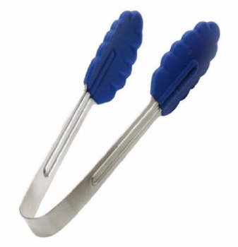 Mini Silicone Tongs Blue