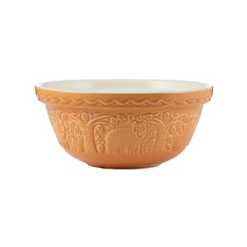 In the Forest Mixing Bowl Ochre 9.75"