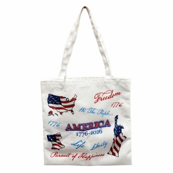 Tote White America Collage