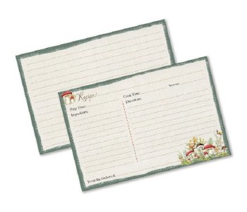 Recipe Cards Woodland Mushroom