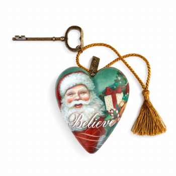 Art Heart Believe Jolly Santa