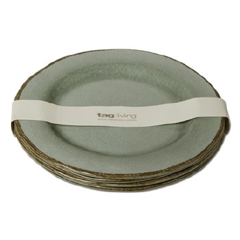 Melamine Dinner Plate Slate Blue Set/4