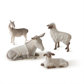 Shelter Animals for the Holy Family 4 Pieces