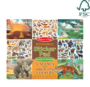 Reusable Sticker Pad Jungle