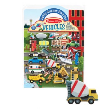 Puffy Sticker Play Set Vehicle