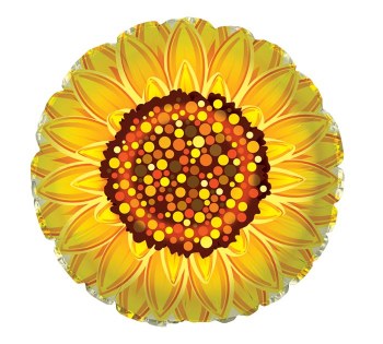Foil Balloon 17" Graphic Sunflower