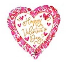 Foil Balloon 17" Valentine Heart Pink