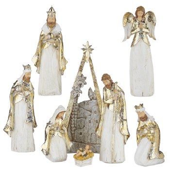 Nativity Metallic 8 Pieces
