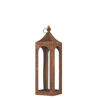 Aged Copper Lantern 21.25"