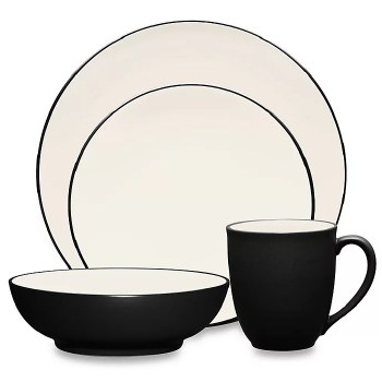 Colorwave Graphite Coupe 4 Piece Place Setting