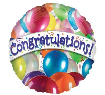 Foil Balloon 17" Congratulations