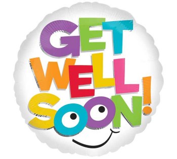 Foil Balloon 17" Get Well Soon