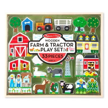 Wooden Farm &amp; Tractor Play