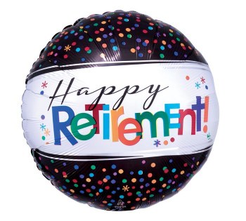 Foil Balloon 17" Happy Retirement