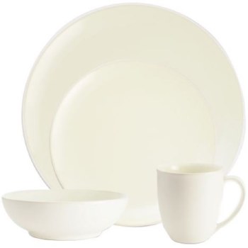 Colorwave White Coupe 4 Piece Place Setting