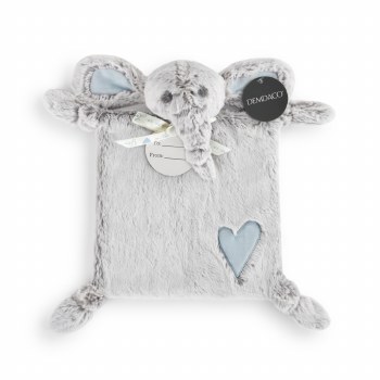 Luxurious Elephant Blankie Blue