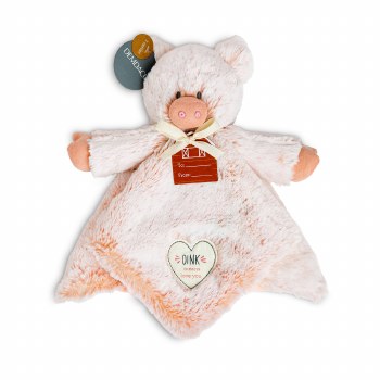 Barnyard Rattle Blankie Pig