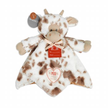 Barnyard Rattle Blankie Cow