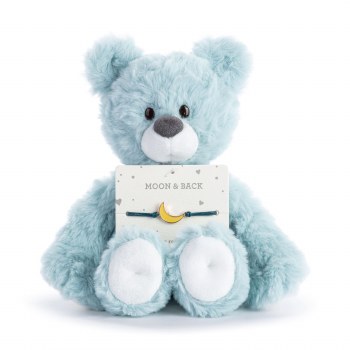 Moon &amp; Back Blue Bear