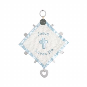 Jesus Loves Me Activity Blankie Blue