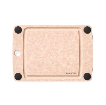 Cutting Board Natural With Buttons 10x7