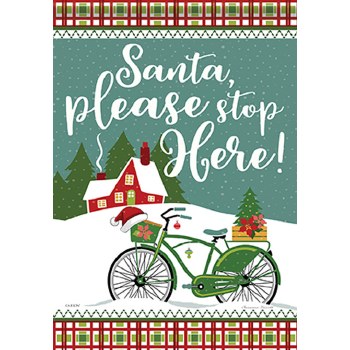 Garden Flag Holiday Bike