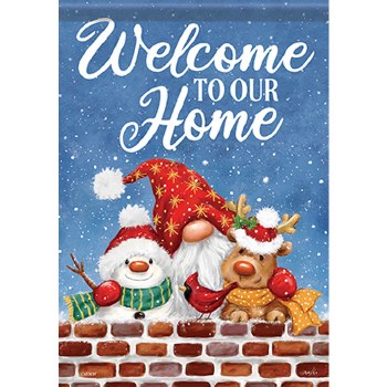 Garden Flag Santa Gnome Friend