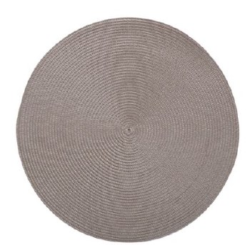 Round Woven Placemat Gray