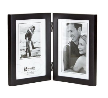 Double Vertical Frame Black 4x6