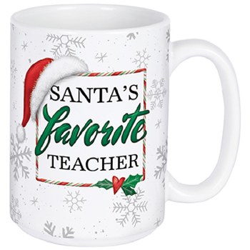 Boxed Mug Santa's Favorite Teacher