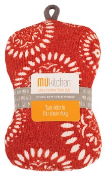 Double Duty Scrub Sponge Red