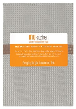 Waffle Dish Towel S/2 Storm