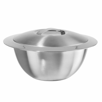 Double Wall Insulated Hot/Cold Serving Bowl with Lid 3 Qt
