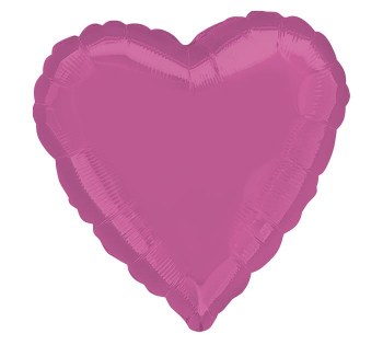 Foil Balloon 17" Heart Bubblegum Pink