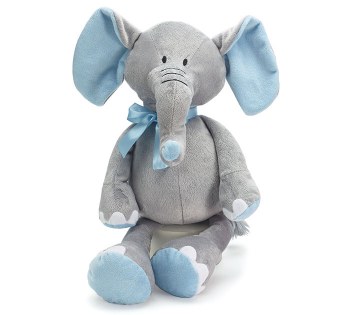 Blue Gray Elephant 16"