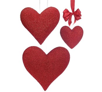 Hanging Red Heart Large