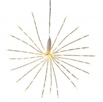 12" 120-Light Warm White Starburst Light