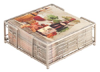 Napkin Caddy Cocktail Brushed Nickel