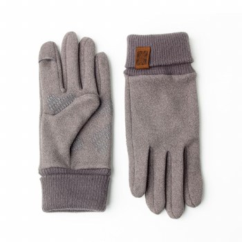 Britt's Knits Pro Tip Texting Gloves Gray S/M