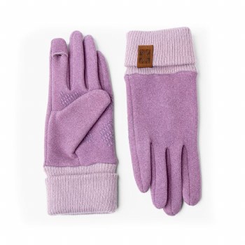Britt's Knits Pro Tip Texting Gloves Purple L/XL