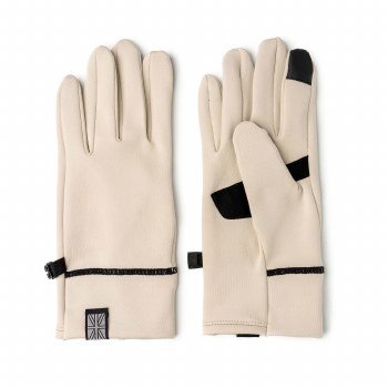 Britt's Knits Thermal Tech Gloves Ivory LG/XL