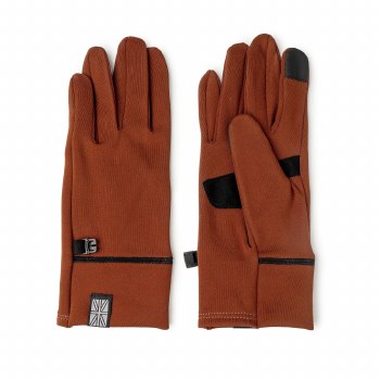 Britt's Knits Thermal Tech Gloves Rust SM/MD