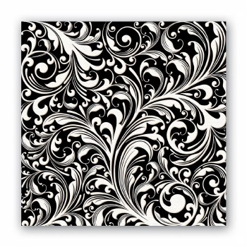 Black Forentine Cocktail Napkin