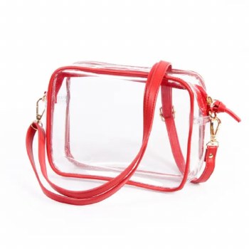 Bridget Clear Purse Red