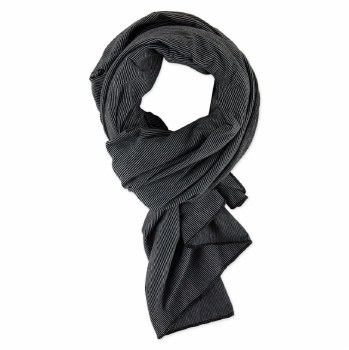 Blanket Scarf Black Stripe