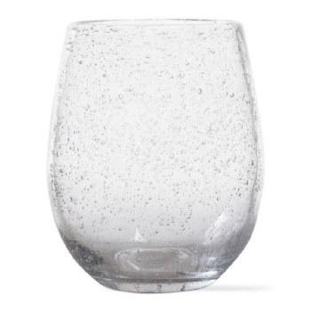 Bubble Glass Clear Stemless Wine