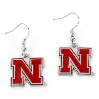 Nebraska Huskers Red N Dangle Earrings