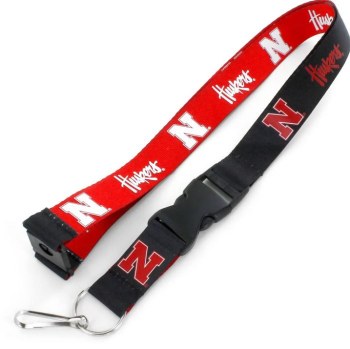 Nebraska Huskers Reversible Lanyard