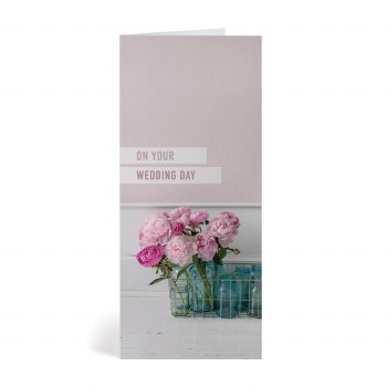 Card Wedding Morning Light 4x9